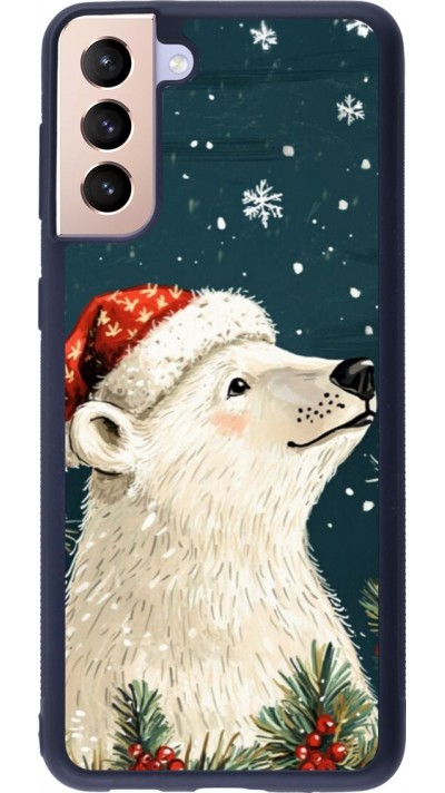 Samsung Galaxy S21+ 5G Case Hülle - Silikon schwarz Christmas 25 Bear