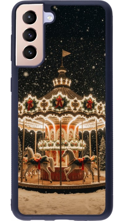 Samsung Galaxy S21+ 5G Case Hülle - Silikon schwarz Christmas 25 Carousel