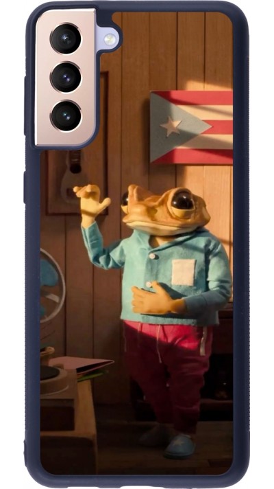 Samsung Galaxy S21+ 5G Case Hülle - Silikon schwarz Dancing frog DTMF