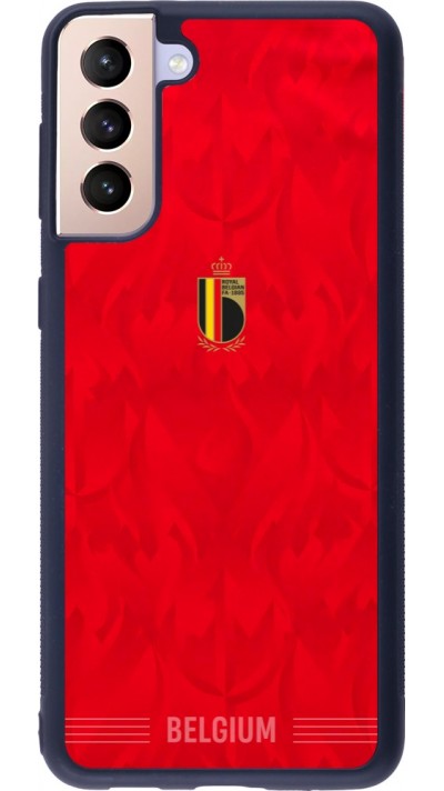 Samsung Galaxy S21+ 5G Case Hülle - Silikon schwarz Belgien 2026 personalisierbares Fussballtrikot