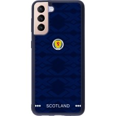 Coque Samsung Galaxy S21+ 5G - Silicone rigide noir Maillot de football Ecosse 2026 personnalisable