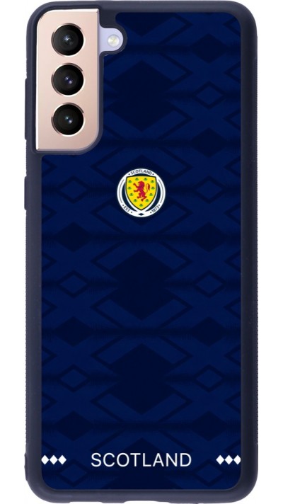 Coque Samsung Galaxy S21+ 5G - Silicone rigide noir Maillot de football Ecosse 2026 personnalisable