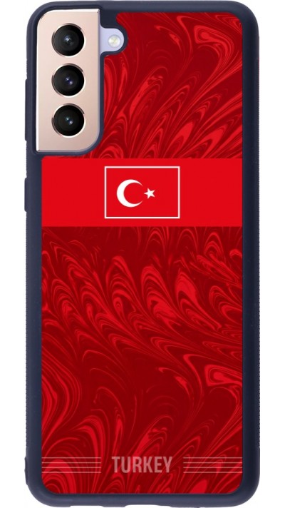 Samsung Galaxy S21+ 5G Case Hülle - Silikon schwarz Türkei 2026 personalisierbares Fussballtrikot