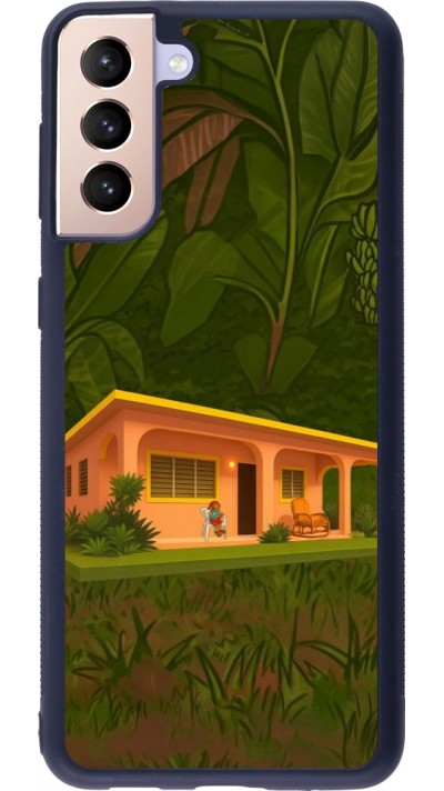 Samsung Galaxy S21+ 5G Case Hülle - Silikon schwarz Benitos house DTMF