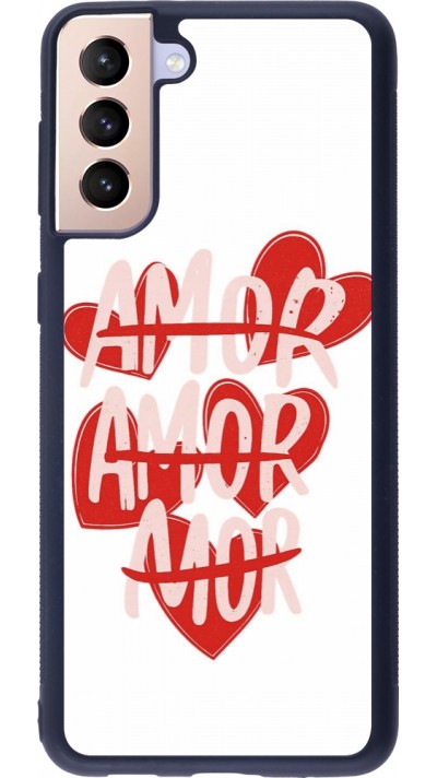 Coque Samsung Galaxy S21+ 5G - Silicone rigide noir Saint Valentines Day 26 Amor