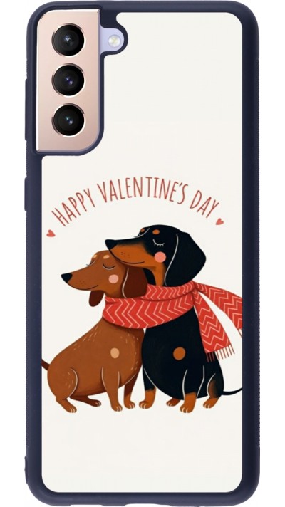 Coque Samsung Galaxy S21+ 5G - Silicone rigide noir Saint Valentines Day 26 Happy Valentine