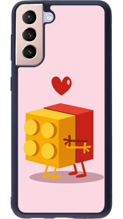 Coque Samsung Galaxy S21+ 5G - Silicone rigide noir Saint Valentines Day 26 Puzzle