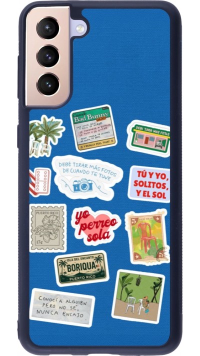 Samsung Galaxy S21+ 5G Case Hülle - Silikon schwarz Seals of the Dominican Republic DTMF