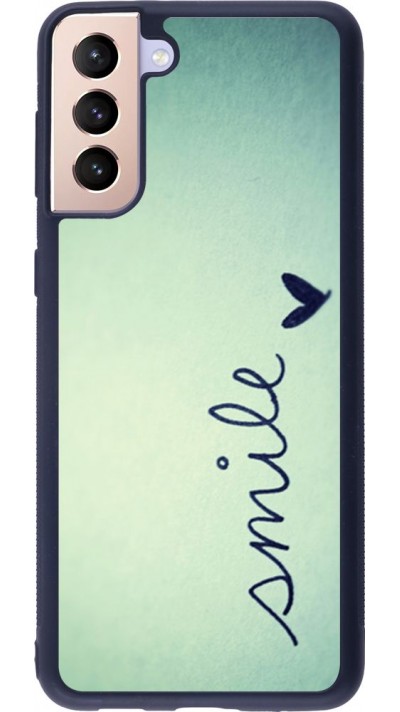 Coque Samsung Galaxy S21+ 5G - Silicone rigide noir Smile