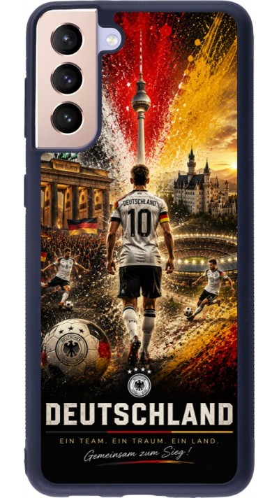 Samsung Galaxy S21+ 5G Case Hülle - Silikon schwarz Fussball Deutschland splash 2026
