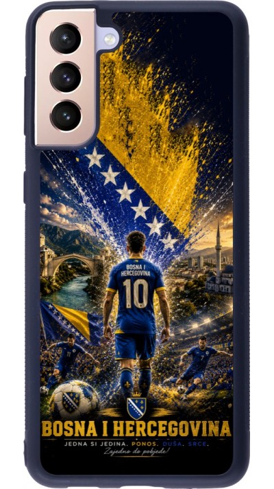 Samsung Galaxy S21+ 5G Case Hülle - Silikon schwarz Fussball Bosnien und Herzegowina splash 2026