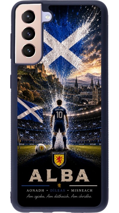 Samsung Galaxy S21+ 5G Case Hülle - Silikon schwarz Fussball Schottland splash 2026
