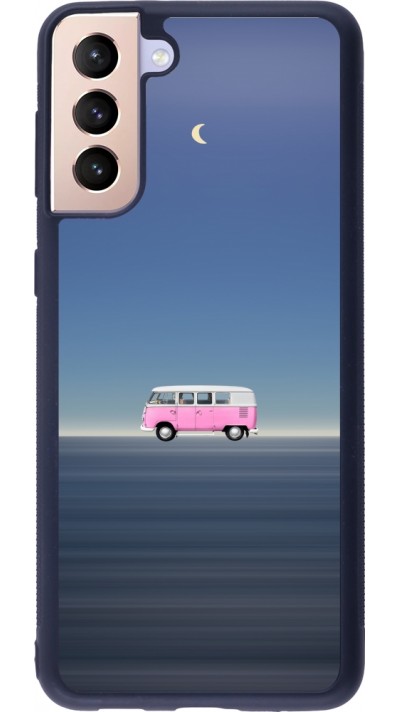 Coque Samsung Galaxy S21+ 5G - Silicone rigide noir Spring 23 pink bus