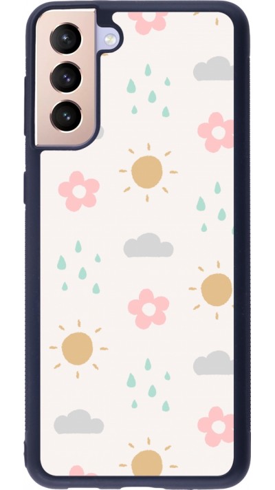 Coque Samsung Galaxy S21+ 5G - Silicone rigide noir Spring 23 weather