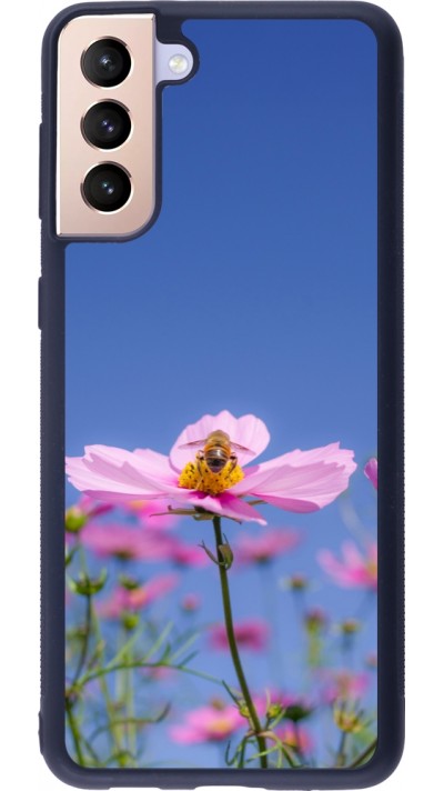 Samsung Galaxy S21+ 5G Case Hülle - Silikon schwarz Bee on a flower Spring 2026