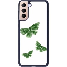 Coque Samsung Galaxy S21+ 5G - Silicone rigide noir Butterflies Spring 2026
