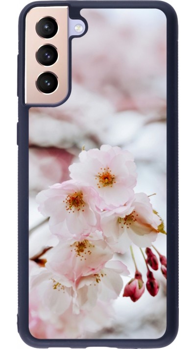 Samsung Galaxy S21+ 5G Case Hülle - Silikon schwarz Cherry tree Spring 2026