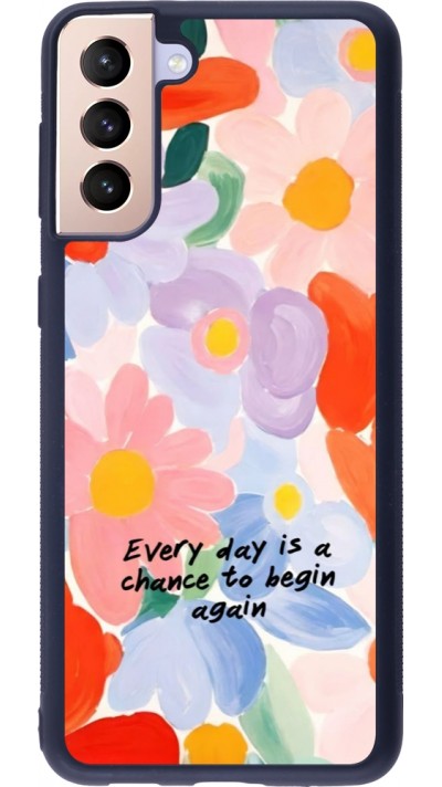Samsung Galaxy S21+ 5G Case Hülle - Silikon schwarz Every day is a chance Spring 2026