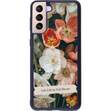 Coque Samsung Galaxy S21+ 5G - Silicone rigide noir Full Bloom Spring 2026