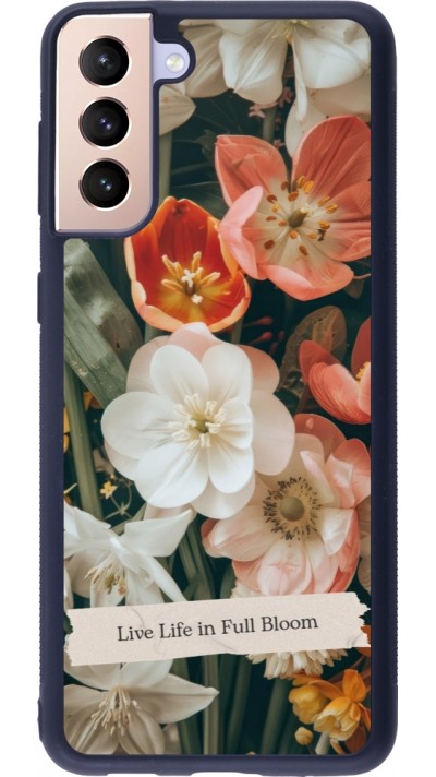 Samsung Galaxy S21+ 5G Case Hülle - Silikon schwarz Full Bloom Spring 2026