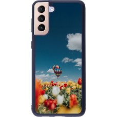 Coque Samsung Galaxy S21+ 5G - Silicone rigide noir Hot air balloon Spring 2026