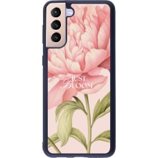 Coque Samsung Galaxy S21+ 5G - Silicone rigide noir Just Bloom Spring 2026