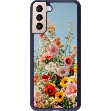 Coque Samsung Galaxy S21+ 5G - Silicone rigide noir Spring flowers Spring 2026