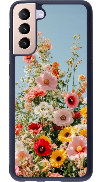 Samsung Galaxy S21+ 5G Case Hülle - Silikon schwarz Spring flowers Spring 2026