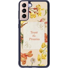 Coque Samsung Galaxy S21+ 5G - Silicone rigide noir Trust the process Spring 2026