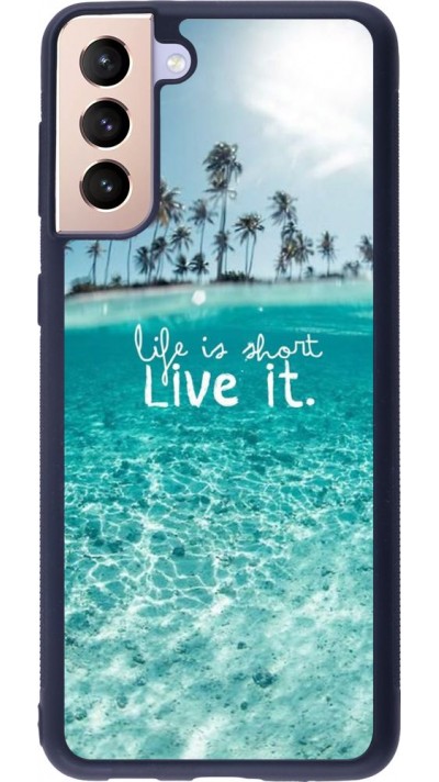 Coque Samsung Galaxy S21+ 5G - Silicone rigide noir Summer 18 24