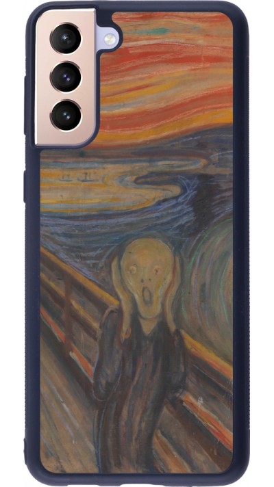 Coque Samsung Galaxy S21+ 5G - Silicone rigide noir Tableau art - Le Cri - Edvard Munch