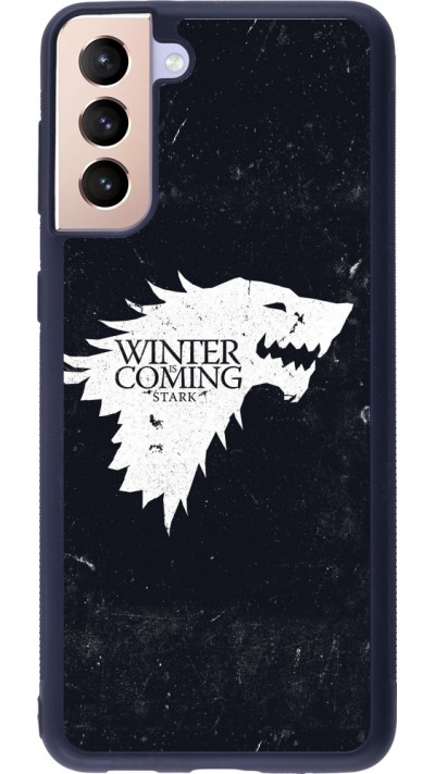 Samsung Galaxy S21+ 5G Case Hülle - Silikon schwarz Winter is coming Stark