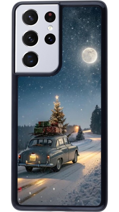 Coque Samsung Galaxy S21 Ultra 5G - Christmas 25 Car with Tree Xmas