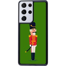 Samsung Galaxy S21 Ultra 5G Case Hülle - Christmas 25 Nutcracker Green