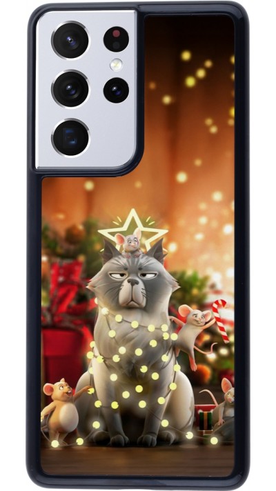 Coque Samsung Galaxy S21 Ultra 5G - Christmas 25 Xmas Cat
