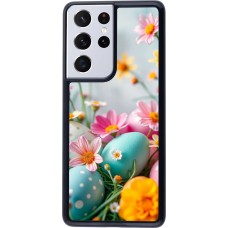 Coque Samsung Galaxy S21 Ultra 5G - Easter 2026 Eggs with flowers