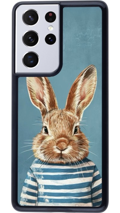 Coque Samsung Galaxy S21 Ultra 5G - Easter 2026 Rabbit navy