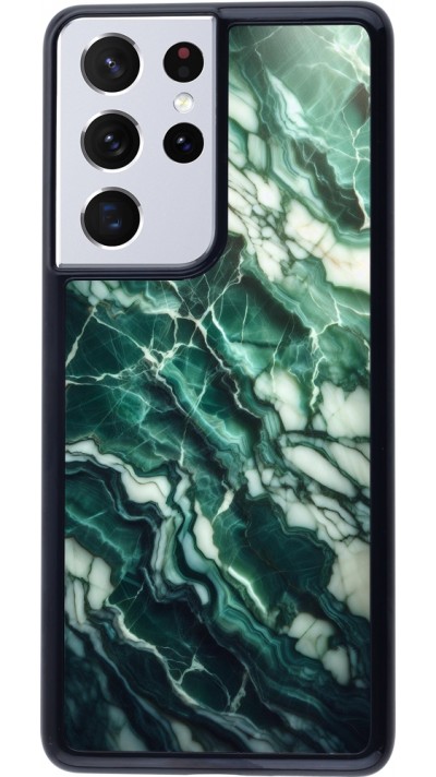 Coque Samsung Galaxy S21 Ultra 5G - Marbre vert majestueux