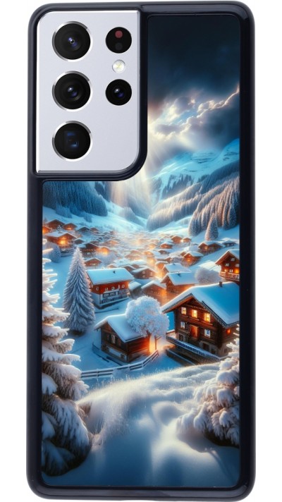 Coque Samsung Galaxy S21 Ultra 5G - Mont Neige Lumière Coque Samsung Galaxy S21 Ultra 5G - Mont Neige Lumière