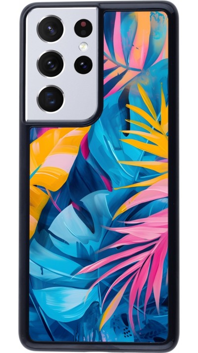 Coque Samsung Galaxy S21 Ultra 5G - Palms Blue Coque Samsung Galaxy S21 Ultra 5G - Palms Blue