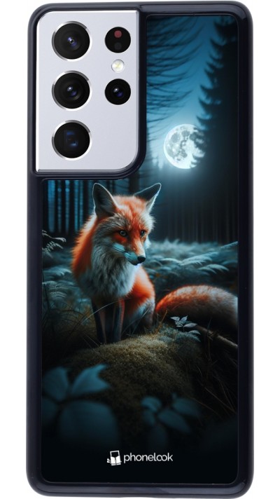 Coque Samsung Galaxy S21 Ultra 5G - Renard lune forêt
