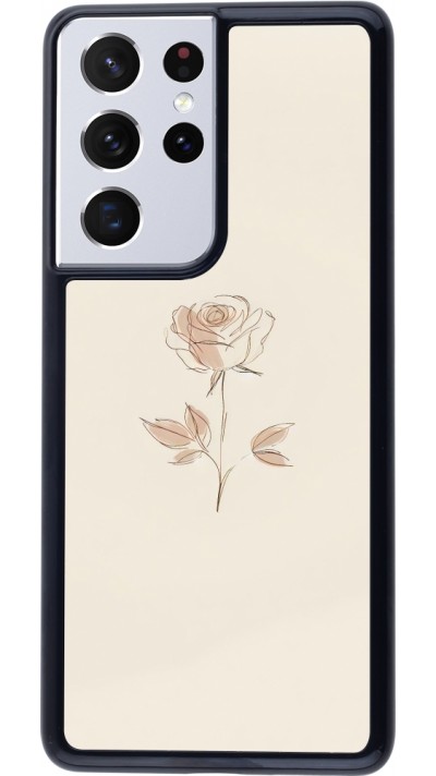 Coque Samsung Galaxy S21 Ultra 5G - Sable Rose Minimaliste