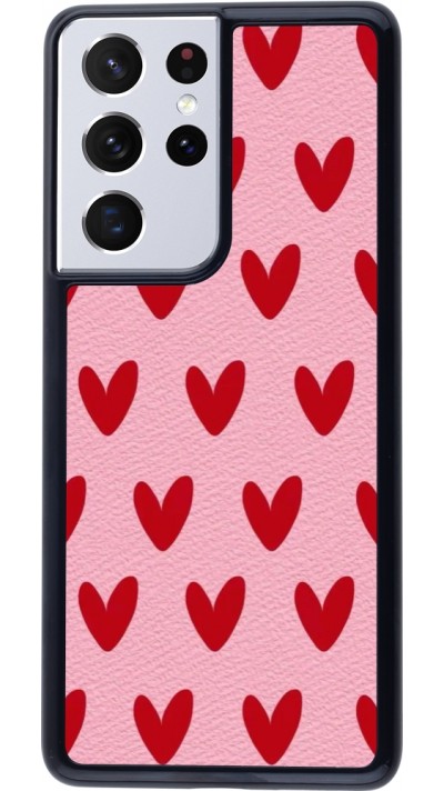 Coque Samsung Galaxy S21 Ultra 5G - Saint Valentines Day 26 Pattern heart