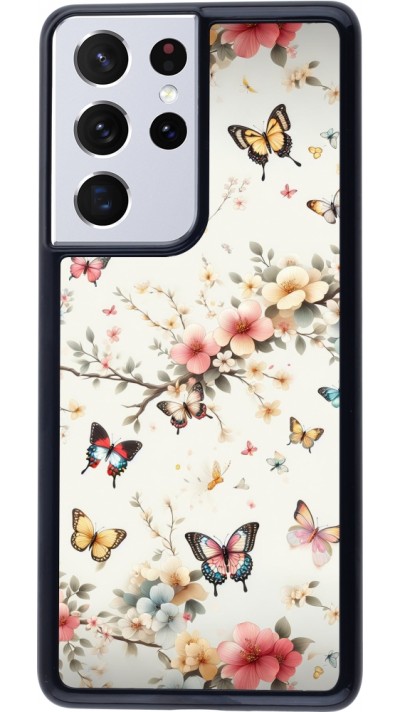 Coque Samsung Galaxy S21 Ultra 5G - Spring 25 Papillons Légers