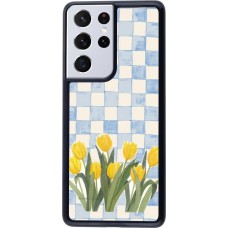 Coque Samsung Galaxy S21 Ultra 5G - Blue vichy tulips Spring 2026