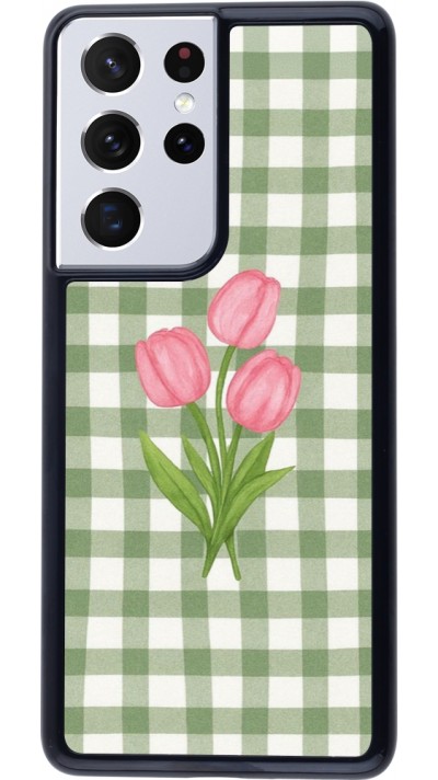 Coque Samsung Galaxy S21 Ultra 5G - Green vichy tulips Spring 2026