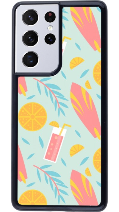 Coque Samsung Galaxy S21 Ultra 5G - Summer 2025 Pattern citron