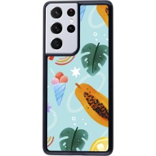 Coque Samsung Galaxy S21 Ultra 5G - Summer 2025 Pattern papaya