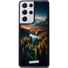 Coque Samsung Galaxy S21 Ultra 5G - Sunset Forest Lake