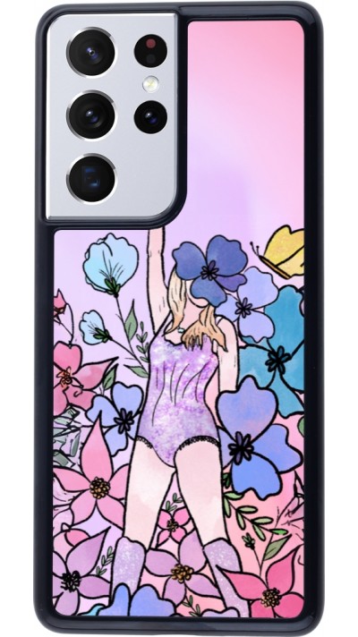 Coque Samsung Galaxy S21 Ultra 5G - Taylor Swift Sketch - Pink